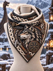 Écharpe triangulaire à motif viking