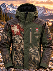 Veste coquille graphique commémorative de la saison de chasse pour hommes